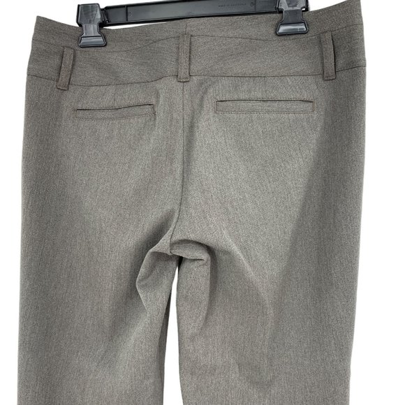 Womens Pants Express Editor Size 6 S Flare Leg Brown Knit Wide belt 2069 - Picture 4 of 7